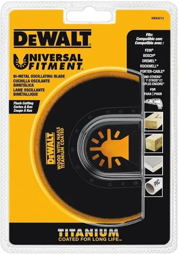 Vista 2 de DEWALT Dwa4213, hoja oscilante de titanio para corte al ras