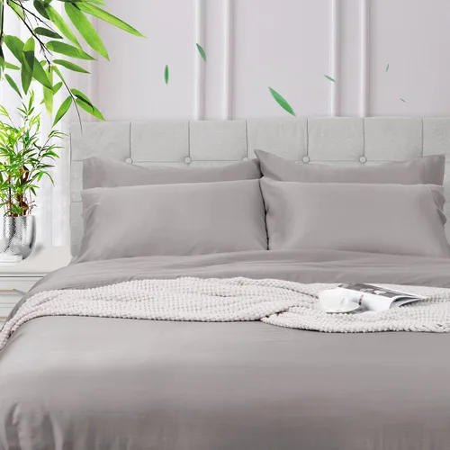 Vista 5 de David's Home Paquete de 2 fundas de almohada refrescantes de verano, fundas de almohada de tamaño Queen, sedosas, suaves, transpirables