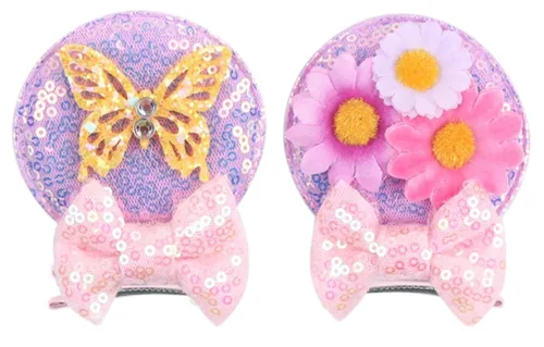 Vista 3 de CLGIFT Diadema con orejas de Minnie para bebés y niños pequeños (Ariel)