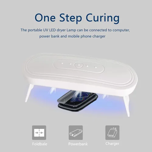 Vista 4 de Compatible con Apple Watch 7/8 de 1.772 in de repuesto de pantalla de lente frontal LED Kit de reparación de vidrio con herramientas e instrucciones