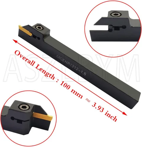 Vista 3 de Soporte de herramienta de ranurado para torno MGEHR1212-1.5 con 11 piezas MGMN150-G insertos de ranurado de carburo indexables