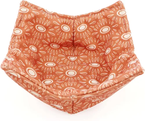 Vista 4 de Tazón de algodón para microondas acogedor, apto para microondas, soportes para tazones calientes, cuenco de sopa (A)