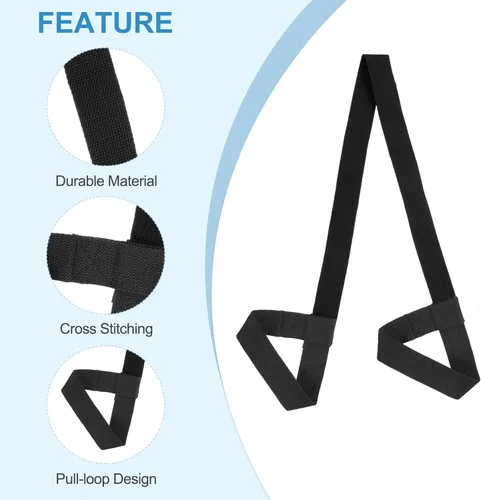 Vista 3 de PATIKIL Correa de esterilla de yoga, correas ajustables para esterilla de yoga, correas de transporte de algodón antideslizante soporte