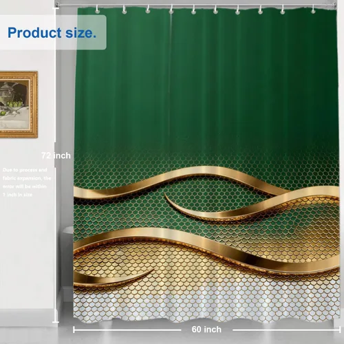 Vista 568 de Shrahala Father and Child Embracing No Hooks Shower Curtain with Snap in Liner Set, Tender Moment Captured Bathroom Décor Polyester Fiber Waterproof