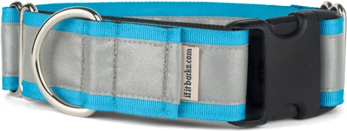 Vista 16 de If It Barks - Collar Martingala reflectante de 1.5 pulgadas con hebilla a presión rápida para perros - Ajustable - Fabricado en Estados Unidos