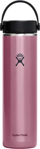 Vista 3 de Hydro Flask 24 Oz Botella de agua ligera de la serie Trail de boca ancha con tapa Flex Tourmaline - Botella de agua para senderismo