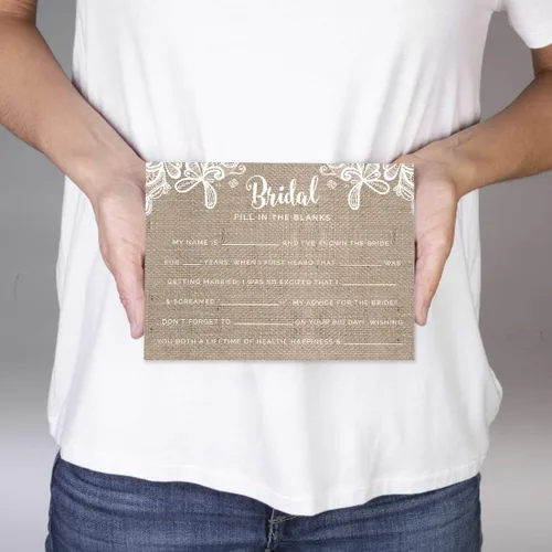 Vista 3 de Puntilla de Arpillera de la Colección de Bodas de Andaz Press, 1