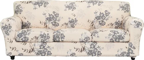 Vista 71 de CRFATOP Fundas para sillas suaves de 2 piezas para perros, fundas elásticas para sillón de 1 plaza, fundas de muebles de sofá lavables con 1 funda