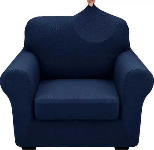 Vista 75 de XINEAGE - Fundas para sofá de 3 piezas, para sofá de 2 cojines extragrandes, funda súper elástica para sofá de 2 asientos, funda universal para sofá