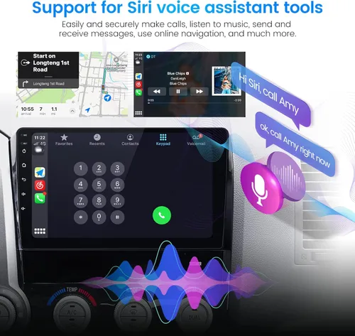 Vista 4 de Adaptador inalámbrico de Car-Play AI Box Lite Android Auto para juegos de coches con cable de fábrica, caja multimedia inteligente para automóvil