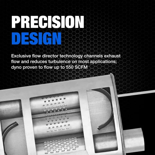 Vista 4 de Dynomax Super Turbo 17664 - Silenciador de escape para Jeep Wrangler