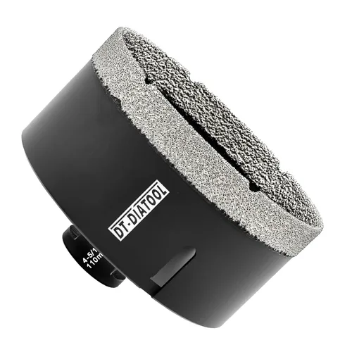 Vista 42 de DT-DIATOOL Broca de núcleo de diamante de 1/4 pulgada con hilo 5/8"-11 de vacío soldado para baldosas de porcelana, cerámica, gres, mármol, granito