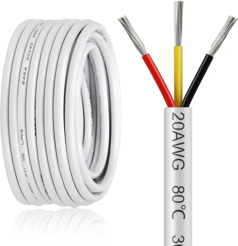 Vista 58 de Cable eléctrico de 10 pies, calibre 16, 3 conductores, cable eléctrico de 16 AWG, cable de cobre estanñado sin oxígeno de 16/3, cable de baja