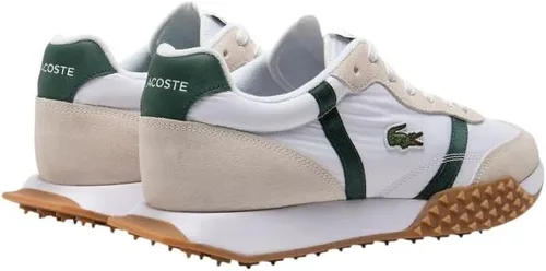 Vista 3 de Lacoste Tenis L-Spin Evo para hombre Blanco y verde oscuro