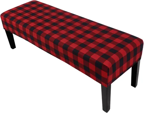 Vista 32 de SearchI Funda para banco de comedor, fundas largas elásticas y lavables para asiento de banco de banco rectangular, para comedor, sala de estar