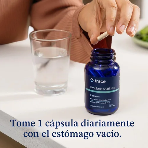 Vista 4 de Oligoelementos, Probiótico 55 Mil Millones, Cápsulas, 30