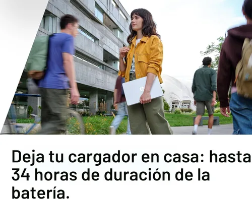 Vista 3 de HP OmniBook 5 PC AI de próxima generación de 14 pulgadas, pantalla OLED, Snapdragon X Plus X1P-42-100, 16 GB de RAM, SSD de 1 TB, GPU Qualcomm