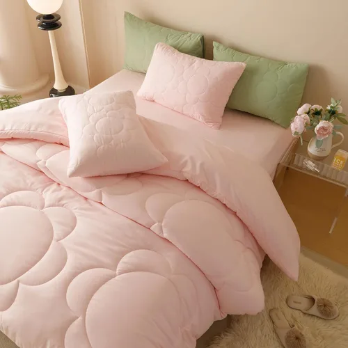 Vista 104 de CLOTHKNOW Juego de edredón de 3 piezas a cuadros color beige óxido, tamaño Full, juego de ropa de cama de cuadros edredón terracota con 2 fundas