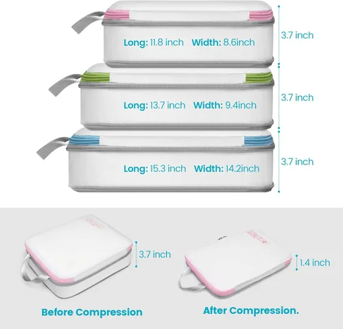 Vista 2 de Cambond - Cubos de compresión para viajes, organizadores de equipaje para maletas