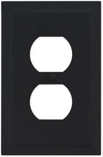 Vista 32 de Questech Cubiertas de tomacorrientes, placas de pared dúplex individuales, placas de interruptor de 1 banda, tamaño estándar, cubiertas de toma