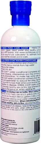 Vista 2 de API POND STRESS COAT - Acondicionador de agua para estanque, botella de 16 onzas