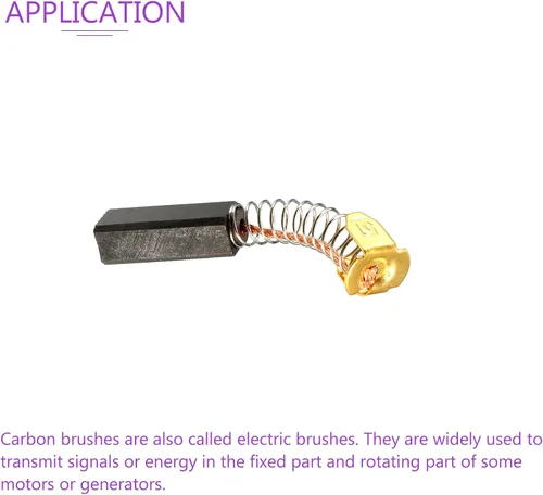 Vista 5 de DMiotech Paquete de 2 cepillos de carbono de 0.787 in x 0.276 in x 0.236 in para motor eléctrico