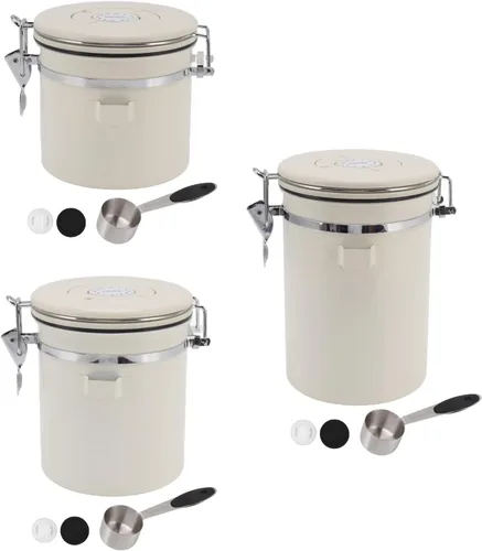 Vista 8 de Restokki Recipiente de café hermético, recipiente de almacenamiento de café con cuchara, para café molido, té, comida y lata (1.2 L)