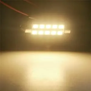 Vista 7 de Qasim Bombilla LED 578 212-2 de 1.732 in, color blanco cálido, 10-SMD 5050, luces LED de cúpula para mapa interior, 211-2, 579, 214-2, 569, 6411, 12