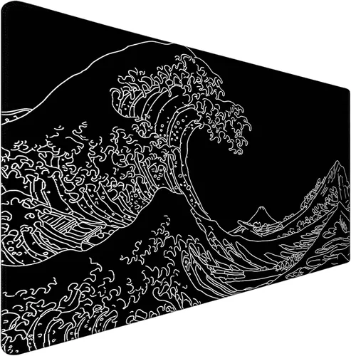 Vista 10 de TEDNETGO Alfombrilla de ratón para juegos grande, alfombrilla de ratón extra grande impermeable con borde cosido, alfombrilla de ratón XXL