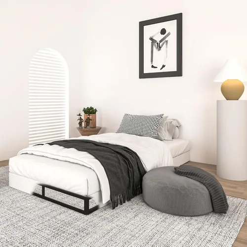 Vista 12 de Qingzhou Somier de 5 pulgadas para cama Queen, base de colchón de metal resistente, capacidad de 3000 libras, base de cama de perfil bajo, sin