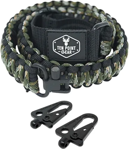 Vista 13 de Cuerda tipo paracaídas para armas de fuego 550, ajustable, con soporte giratorio