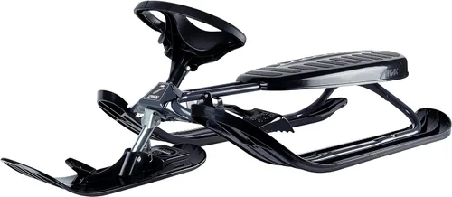 STIGA Snowracer Curve Snow Sledge with Steering Wheel and Brakes for Children from 7 Years Old