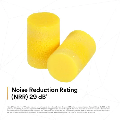 Vista 6 de 3M E-A-R Classic One Touch Refill 391-1001, botella de 500 pares de tapones desechables para los oídos, sin cable, clasificación de reducción