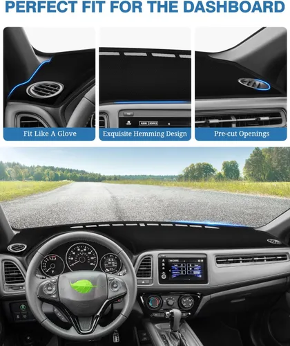 Vista 324 de FIILINES - Cubierta para tablero, accesorio para tablero de malla antideslizante, parasol sin reflejos y protector compatible con Toyota Tundra