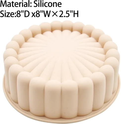 Vista 3 de Kundalini Charlotte - Molde para tartas, 2 moldes de silicona antiadherentes para tartas