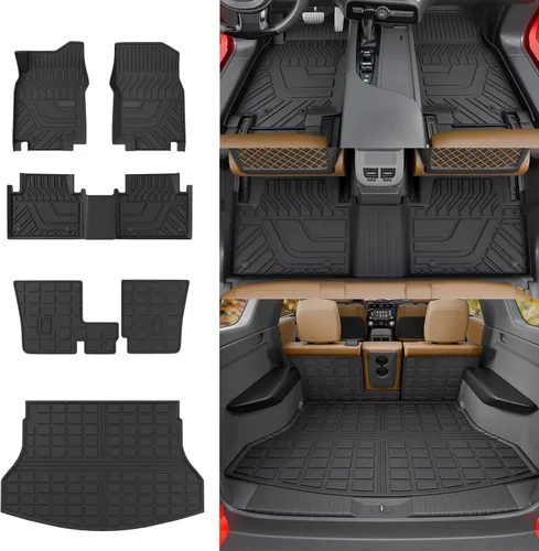 Vista 7 de Rongtaod Alfombrilla de Carga Compatible con Nissan Rogue 2014-2020 Alfombrilla de Maletero para Todo Clima Cubierta Protectora de Asiento Trasero