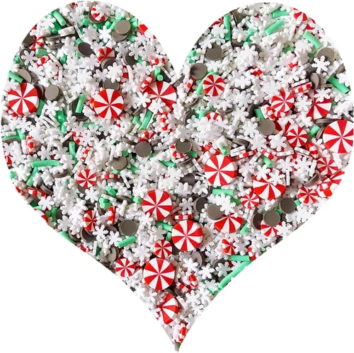 Vista 17 de Chispitas Falsas Chispitas Falsas de Navidad Chispitas Falsas de Caramelo Chispitas de Arcilla Polimérica Chispitas Poliméricas Rebanadas de Arcilla