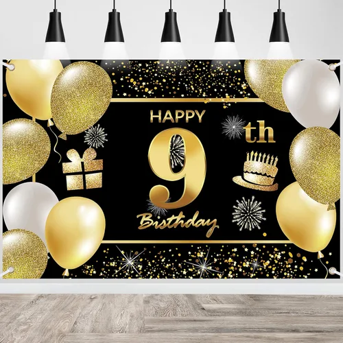 Vista 40 de Cartel de 1er feliz cumpleaños - Decoraciones para fiesta de cumpleaños de hombres