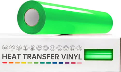 Vista 18 de VinylRus Vinilo de transferencia de calor, rollo de vinilo para planchar, 12 pulgadas x 20 pies, color azul cielo para camisas, vinilo HTV