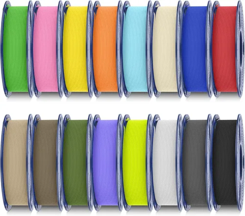 Vista 35 de SUNLU - Filamento PLA para impresora 3D, 0.07 pulg, perfectamente enrollado con acabado mate, impresión 99% FDM, carrete de 2.2 lb, 1082 pies, negro