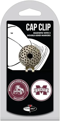 Vista 32 de Team Golf NCAA - Clip para gorra de golf con 2 marcadores magnéticos de esmalte de doble cara extraíbles, se fija fácilmente a los sombreros