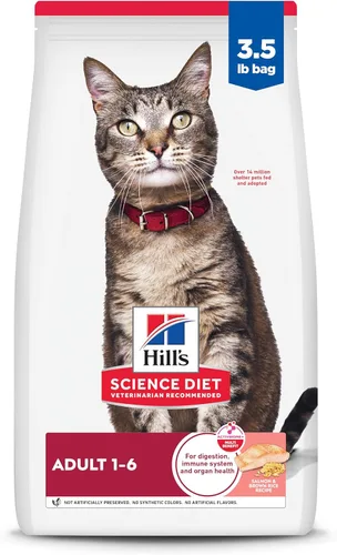 Vista 16 de Hill's Science Diet Alimento seco para gatos adultos de 1 a 6, pollo, bolsa de 4 libras