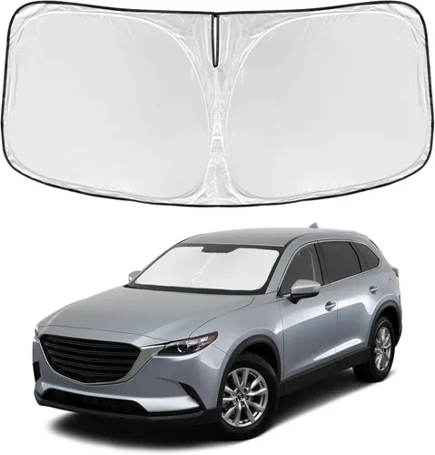 Vista 200 de para Dodge RAM 1500 2019-2024 2025 2026 Parasol Parasol para Parabrisas Cubierta - 4 Capas Parasol para Ventana Delantera para RAM1500 2Puertas