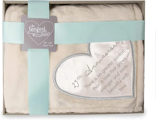 Vista 5 de Pavilion Gift Company - Manta suave de lujo real de 25 aniversario, 50 x 60 pulgadas
