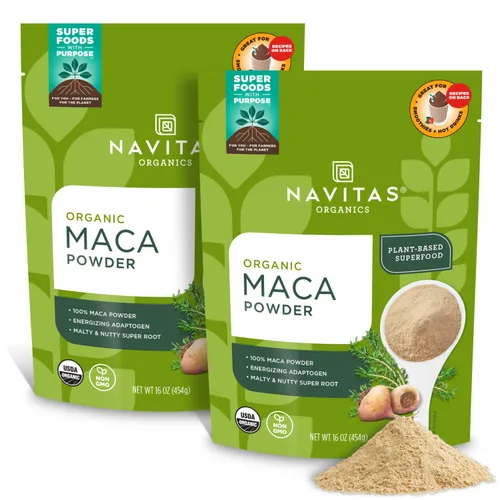 Vista 8 de Navitas Naturals maca en polvo orgánica, bolsas de 1 libra