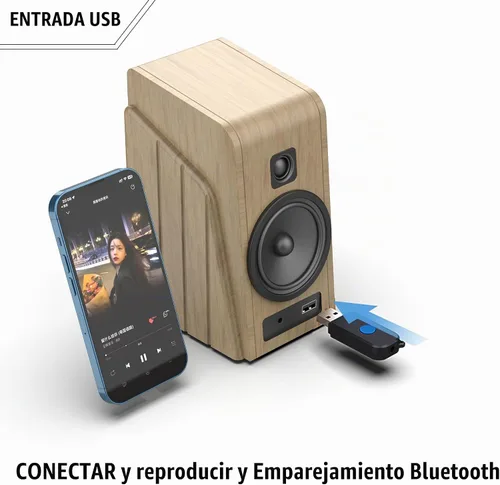 Vista 4 de VONVOFFUSB Kit Bluetooth para coche, adaptador receptor Bluetooth 5.3, Plug-and-Play Negro