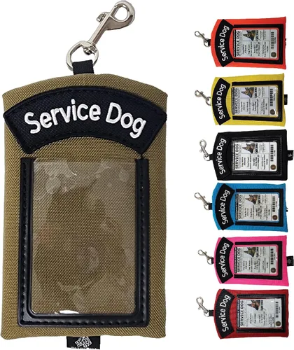 Vista 14 de ActiveDogs - Funda para tarjeta de identificación para perro, soporte con clip para identificación y portaetiquetas con bolsillo con cremallera