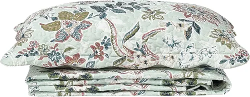 Vista 6 de Brilliant Sunshine Juego de edredón de 2 piezas con 1 funda, reversible, suave y ligero, para todas las estaciones, individual, verde