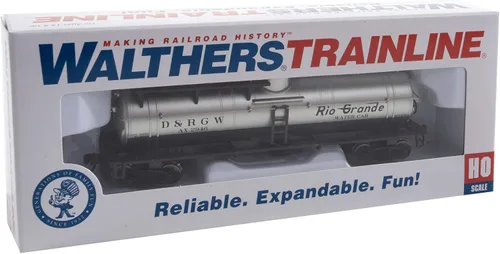 Vista 5 de Walthers Trainline HO Scale Model - Coche de extinción de incendios listo para funcionar Denver y Rio Grande Western #Ax 2946 (plata, negro)