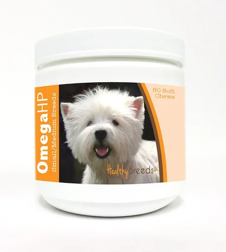 Vista 265 de Healthy Breeds Siberian Husky Omega HP - Masticables suaves para piel y pelaje, 90
